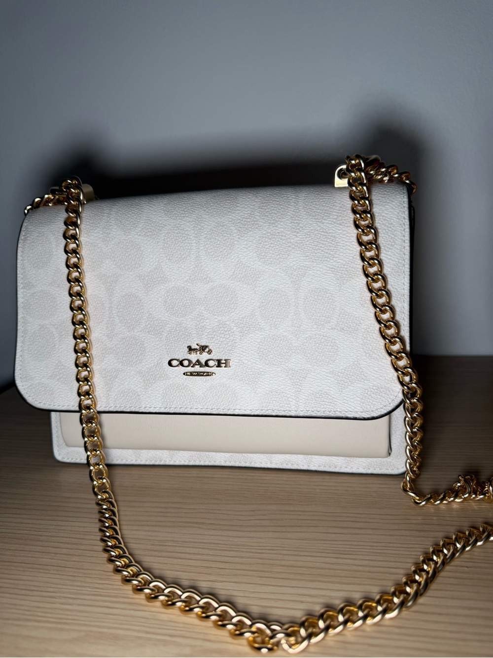 Coach Klare Crossbody Bag in Chalk/Gold - Picture 3 of 5